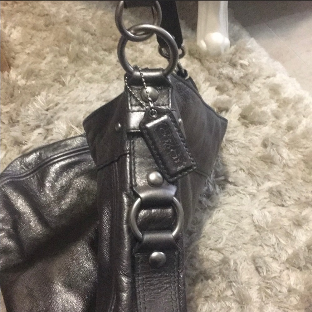 Authentic COACH silver bag